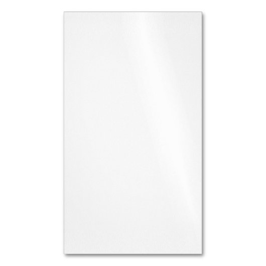 Carte De Visite Magnétique Create Your Own white simple (devant Vertical)