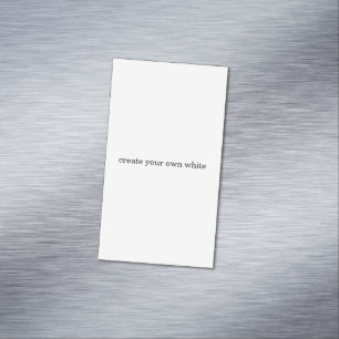 Carte De Visite Magnétique créez votre propre blanc 