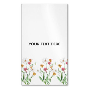 Carte De Visite Magnétique Créez Votre Propre Floral