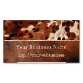 Carte De Visite Magnétique Crème Brown Vachette du sud-ouest (devant)