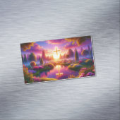 Carte De Visite Magnétique Croix d'or dans un paradis céleste (In Situ)