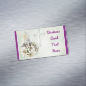 Carte De Visite Magnétique Croix et fleurs (In Situ)