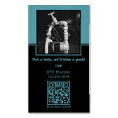 Carte De Visite Magnétique Crystal Blue 💧 🔍 Détection des fuites : plomberi (devant Vertical)