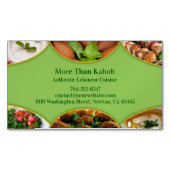 Carte De Visite Magnétique Cuisine arabe libanaise (devant)