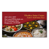 Carte De Visite Magnétique Cuisine indienne (devant)