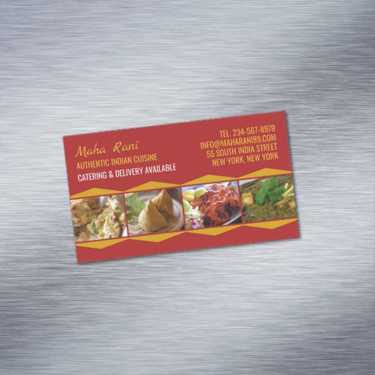 Carte De Visite Magnétique Cuisine indienne (In Situ)