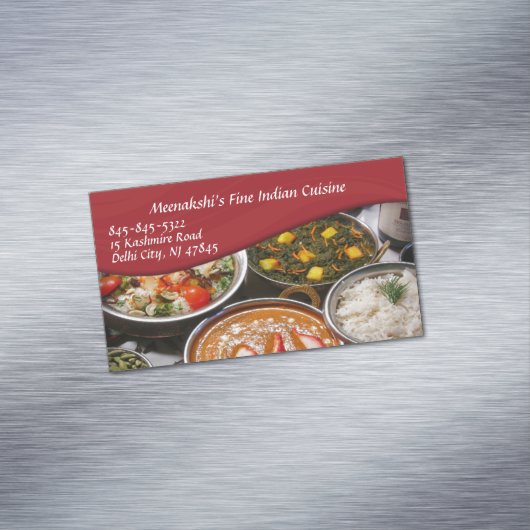 Carte De Visite Magnétique Cuisine indienne (In Situ)