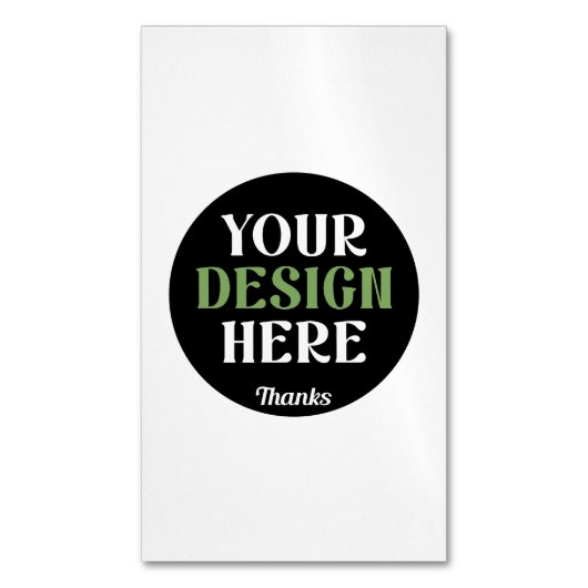 Carte De Visite Magnétique custom, unique, sleek & minimalist hershey®'s kiss (devant Vertical)