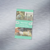 Carte De Visite Magnétique Customizable Multi Photo Wedding Family Gift  (In Situ)