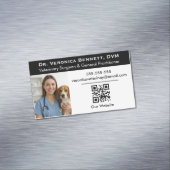Carte De Visite Magnétique Customizable Veterinary Professional Photo  (In Situ)