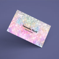 Cute iridescente licorne rose parties scintillant