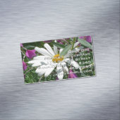 Carte De Visite Magnétique Daisy and Fireweed Wildflower (In Situ)