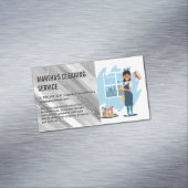 Carte De Visite Magnétique Dame de nettoyage | Maid (In Situ)