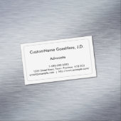 Carte de visite magnétique d'avocat traditionnel (In Situ)