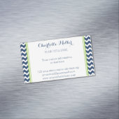 Carte de visite magnétique de Chevron de bleu (In Situ)