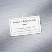 Carte de visite magnétique de notaire traditionnel (In Situ)