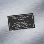 Carte de visite magnétique de paralégal simple (In Situ)