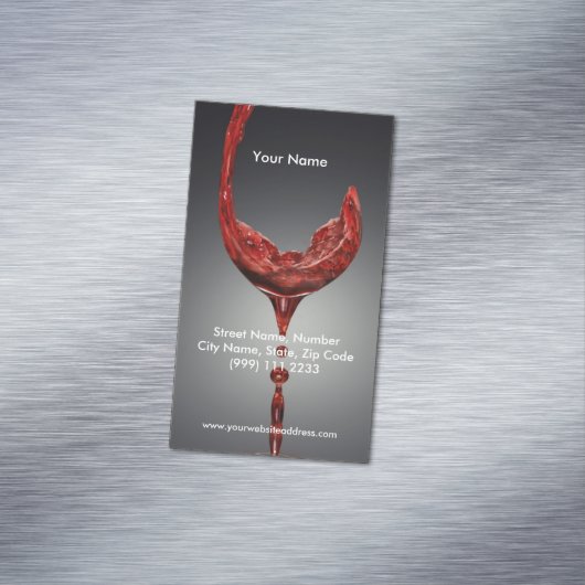 Carte de visite magnétique de vin (In Situ)