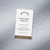 Carte De Visite Magnétique Découpe en bois du réaltor (In Situ)