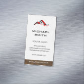 Carte De Visite Magnétique Découpe en bois du réaltor | Les toits (In Situ)