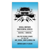 Carte De Visite Magnétique Déneigement (devant Vertical)