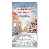 Carte De Visite Magnétique Déneigement (devant Vertical)