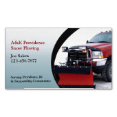 Carte De Visite Magnétique Déneigement (devant)