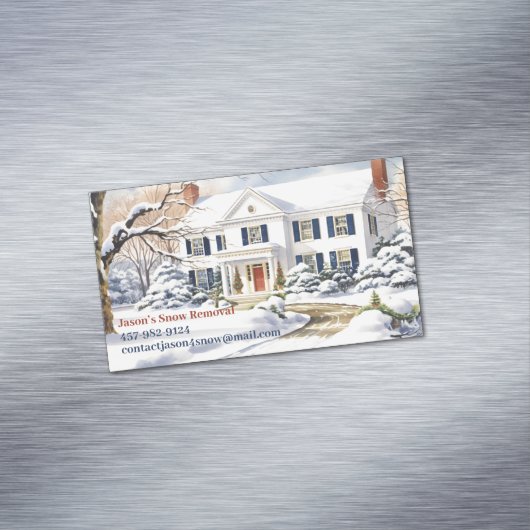 Carte De Visite Magnétique Déneigement (In Situ)