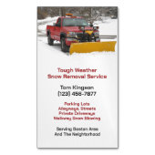 Carte De Visite Magnétique Déneigement (devant Vertical)