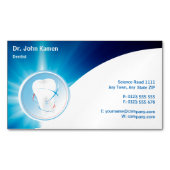 Carte De Visite Magnétique Dentiste dents (devant)