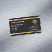 Carte De Visite Magnétique Design d'arbre paysager classique (In Situ)