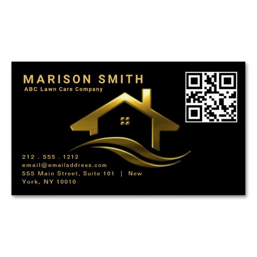 Carte De Visite Magnétique Design immobilier haut de gamme Magnétique (devant)