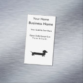 Carte De Visite Magnétique Dessin drôle de long teckel (In Situ)