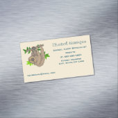 Carte De Visite Magnétique Dessin d'une fentes penchée à l'envers (In Situ)