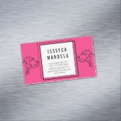 Carte De Visite Magnétique Dessin moderne Great Dane (In Situ)