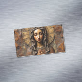 Carte De Visite Magnétique Dévotion sculptée Marie en bois (In Situ)