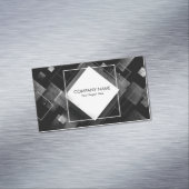 Carte De Visite Magnétique Diamant de texture de béton industriel (In Situ)