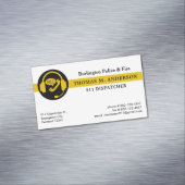 Carte De Visite Magnétique Dispatcher Custom Modern Emergency Services 911 (In Situ)