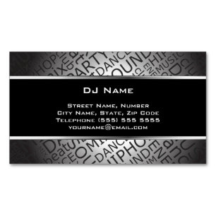 Carte de visite magnétique DJ unique