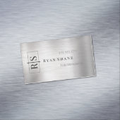 Carte De Visite Magnétique do-it-yourself Monogramme noir en boîte, nom, arge (In Situ)