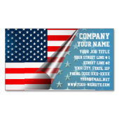 Carte De Visite Magnétique Drapeau américain (devant)