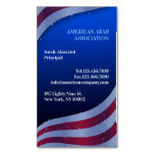 Carte De Visite Magnétique Drapeau américain (devant Vertical)