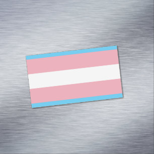 Carte De Visite Magnétique Drapeau de la fierté transgenre - LGBT Rainbow