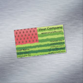 Carte De Visite Magnétique Drapeau de pastèque (In Situ)