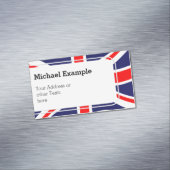 Carte De Visite Magnétique Drapeau du Royaume-Uni + vos idées (In Situ)