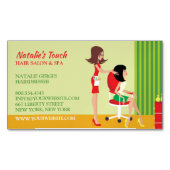 Carte De Visite Magnétique Dresseur de salon de coiffure (devant)