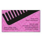 Carte De Visite Magnétique Dresseur de salon de coiffure (devant)