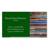 carte de visite magnétique du professeur (devant)