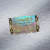 Carte De Visite Magnétique Eaux à double ciseaux professionnelles élégantes (In Situ)