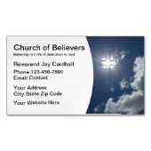 Carte De Visite Magnétique Église Et Prière (devant)